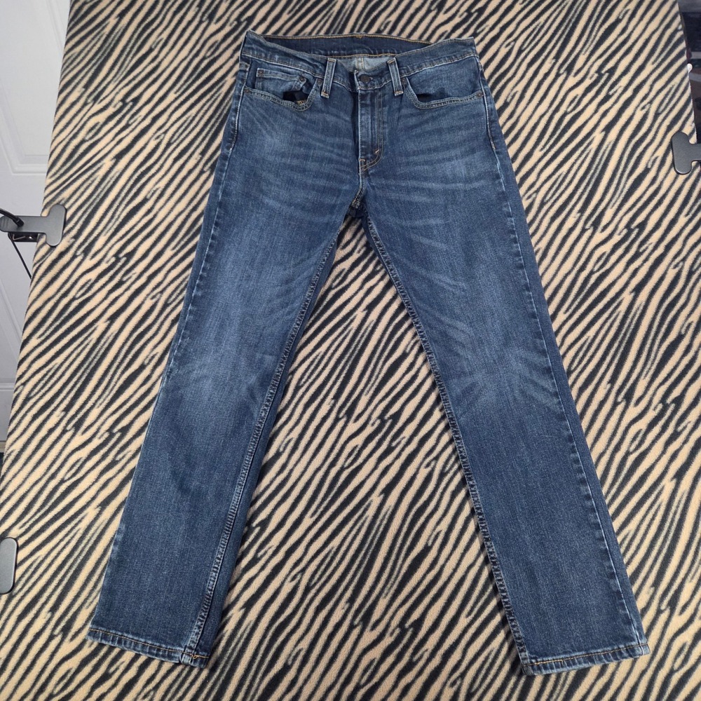 Levis 511 Slim Fit Jeans Mens 32x30 Dark Wash Blue Denim Pants 511-2098